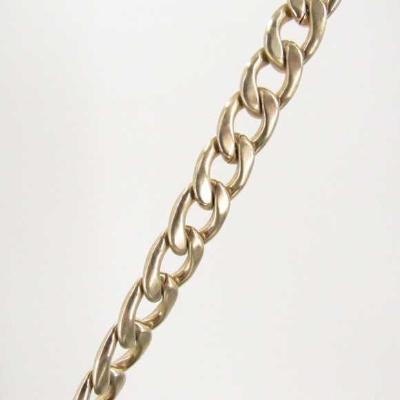 Michael Kors Crocodile Pattern Brown/Gold Patent Leather Baguette Bag - Picture 5 of 15